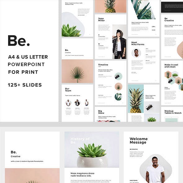 This A4 vertical magazine PowerPoint template is designed for who is creating a printable lookbook.