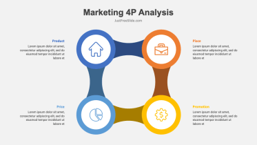 Marketing 4P Analysis Infographic PowerPoint Template Free Download