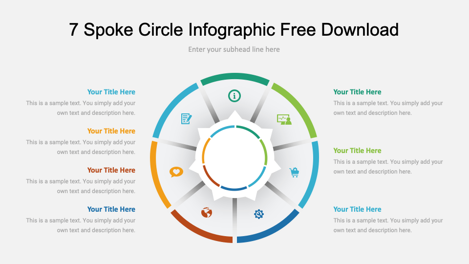 7 Spoke Circle Infographic Free Download