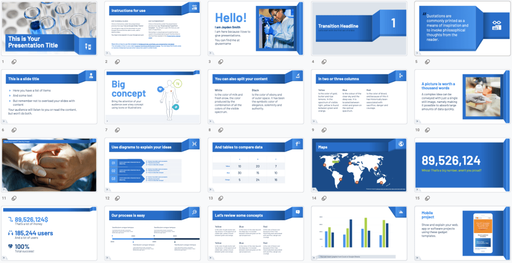 Blue Medical is a free multipurpose PowerPoint template for medical presentations. 