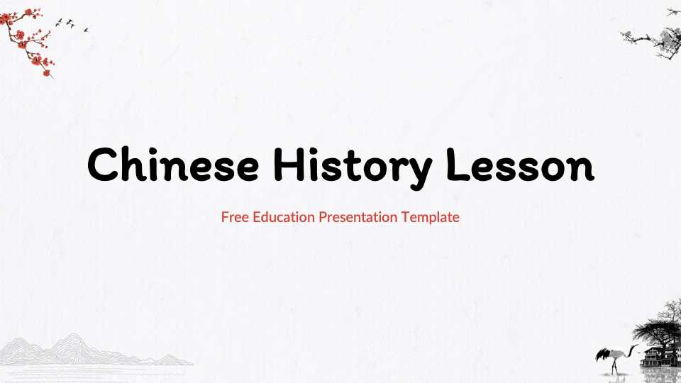 Chinese History Lesson Google Slides Template