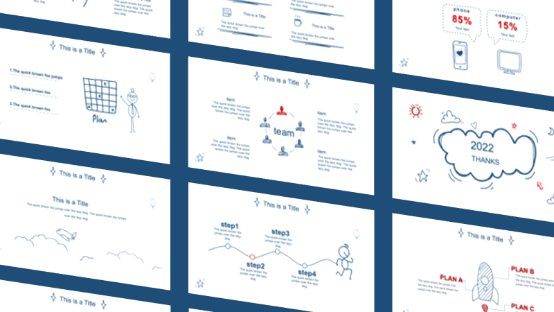Creative Doodle PowerPoint template Free Download [25 Pages]
