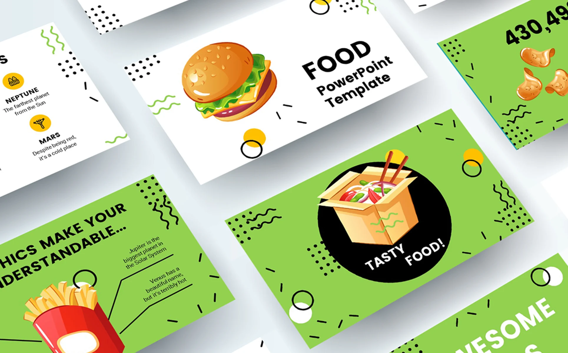 Preview of Free Food PowerPoint template