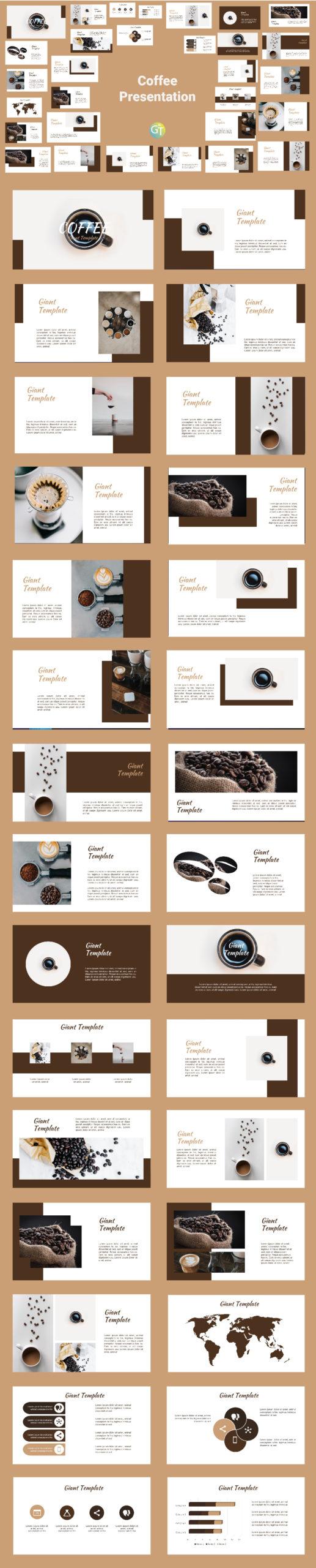 This is a preview of Free Multipurpose Coffee PowerPoint Template