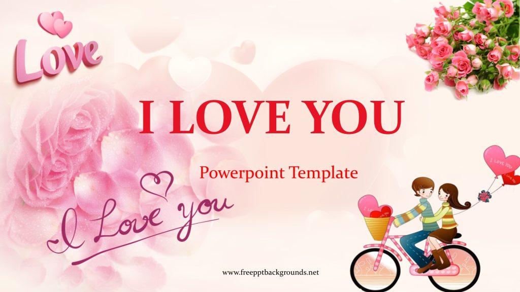 Screenshot of I love you Powerpoint Templates