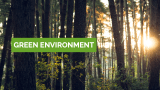 Cover slide of the Green Environment Presentation Template