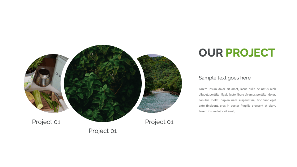 Our project slide of the Green Environment Presentation Template