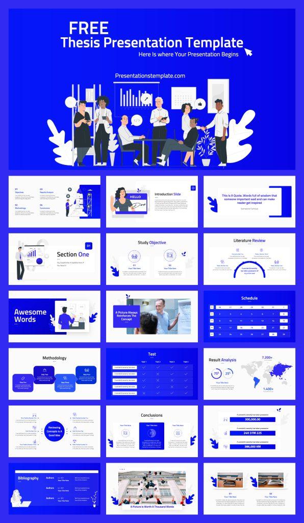 Preview of Thesis Presentation Powerpoint & Google Slides Template