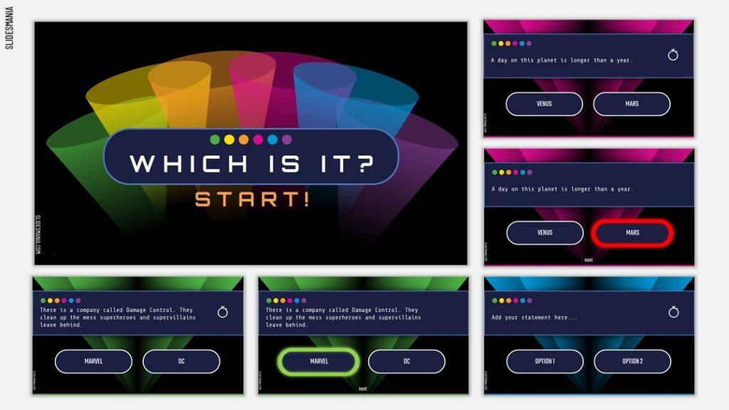 Preview Interactive trivia game template