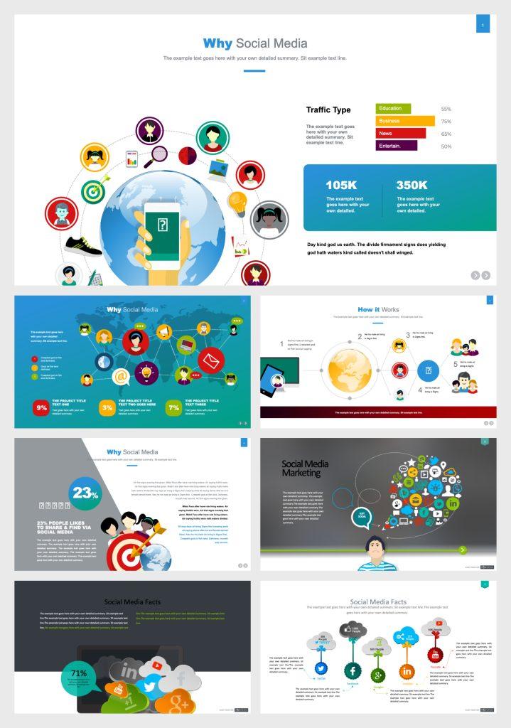 Preview of Why Social Media PowerPoint Infographic Tempalte