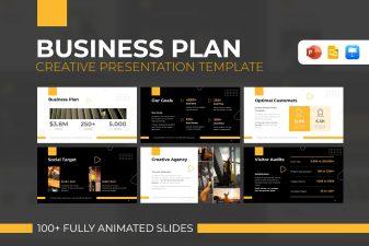 Preview of Yellow Business Plan Presentation Template