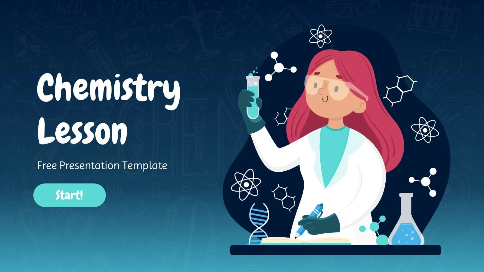 Preview of Cute Chemistry Lesson PowerPoint Template
