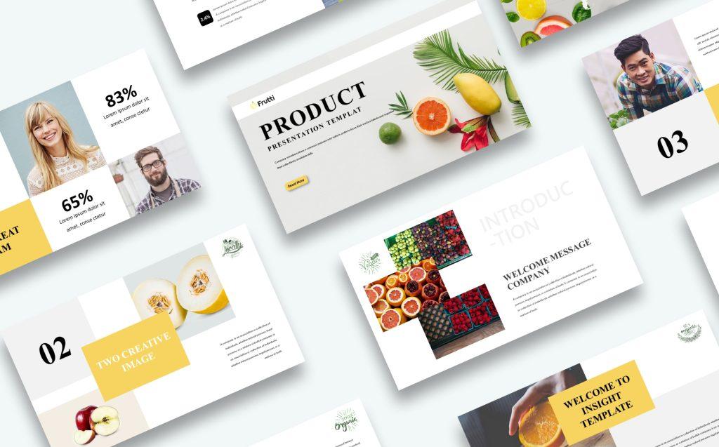 Preview of Free Fruit Product Presentation PowerPoint template