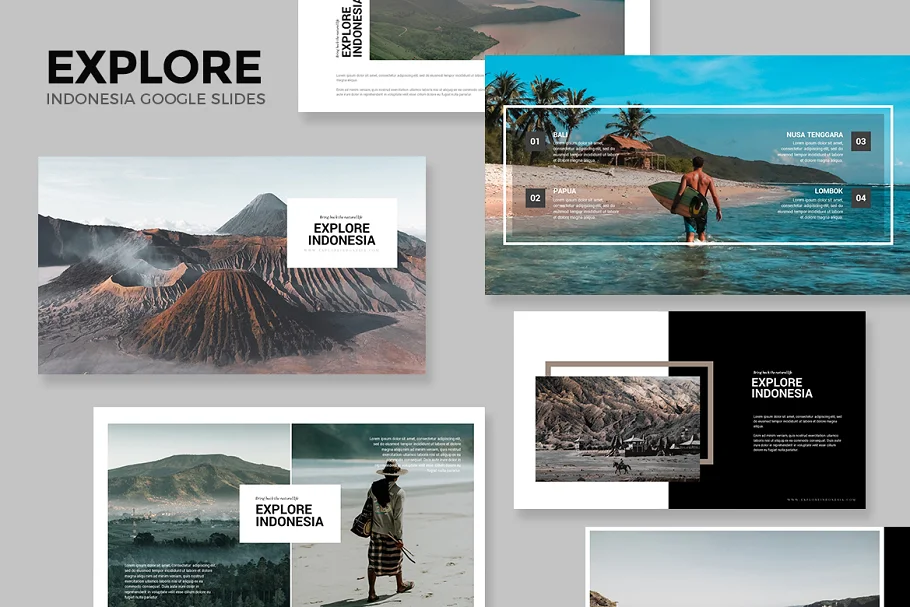 Preview of Explore Indonesia Google Slides