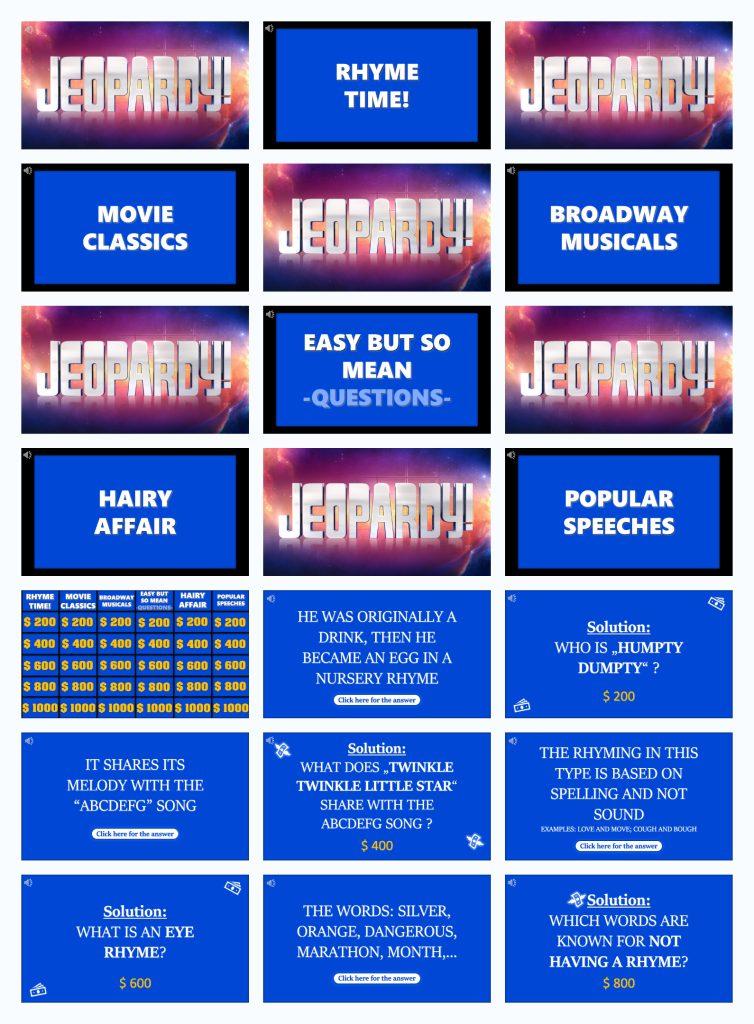 Jeopardy: Minecraft (Google Slides)