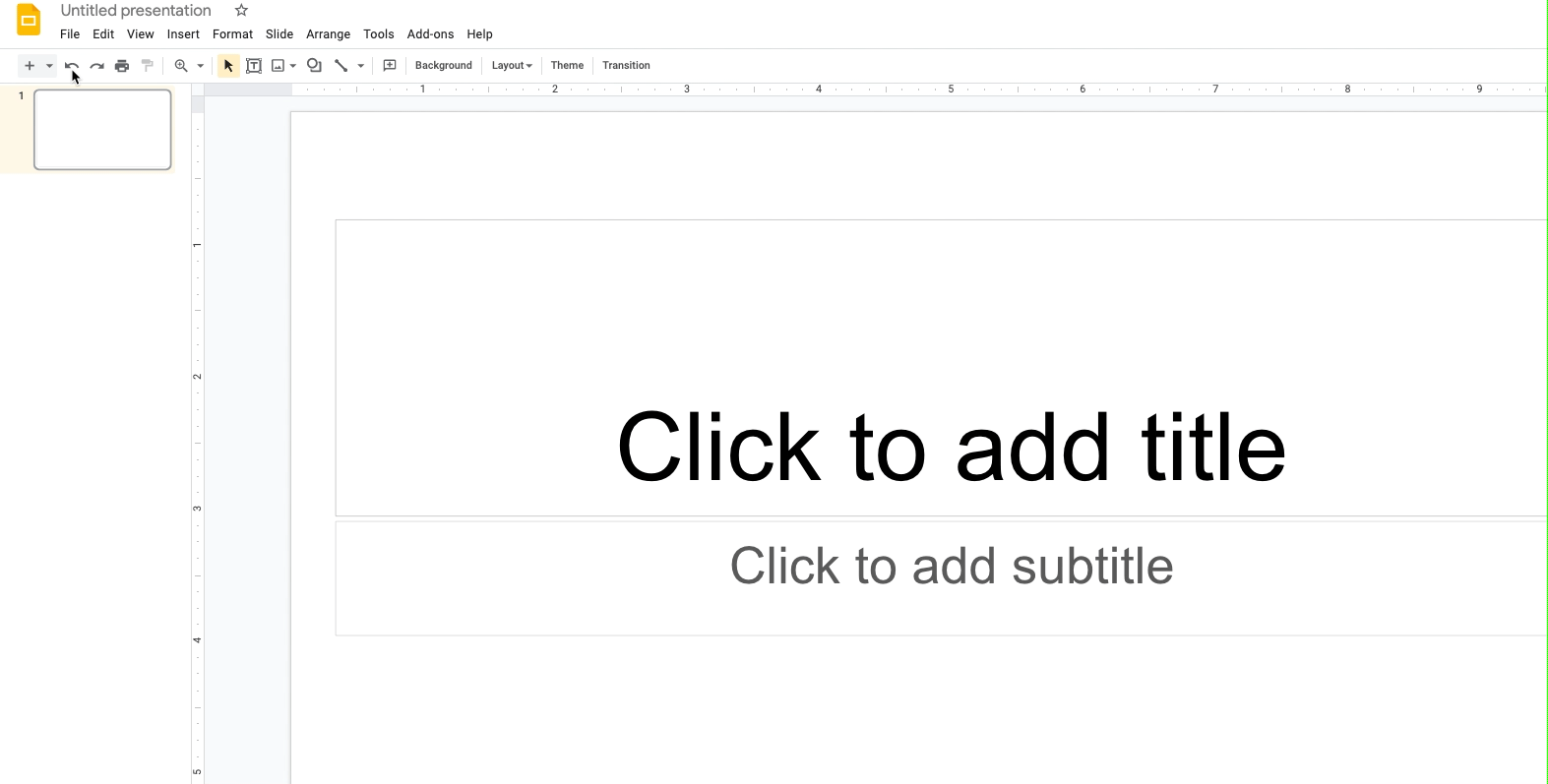 A gif show how to make Google Slides vertical