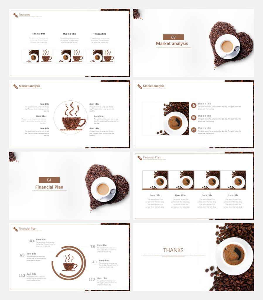 This is another preview image of myCoffee Presentation Template