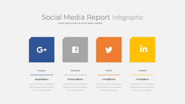 Social Media Report Box Infographic