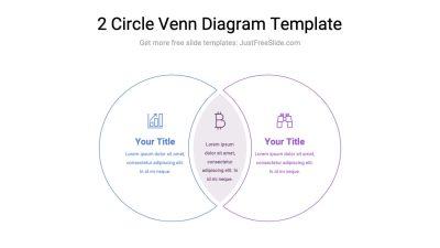 Free 2 Circle Venn Diagram PPT and Google Slides Template