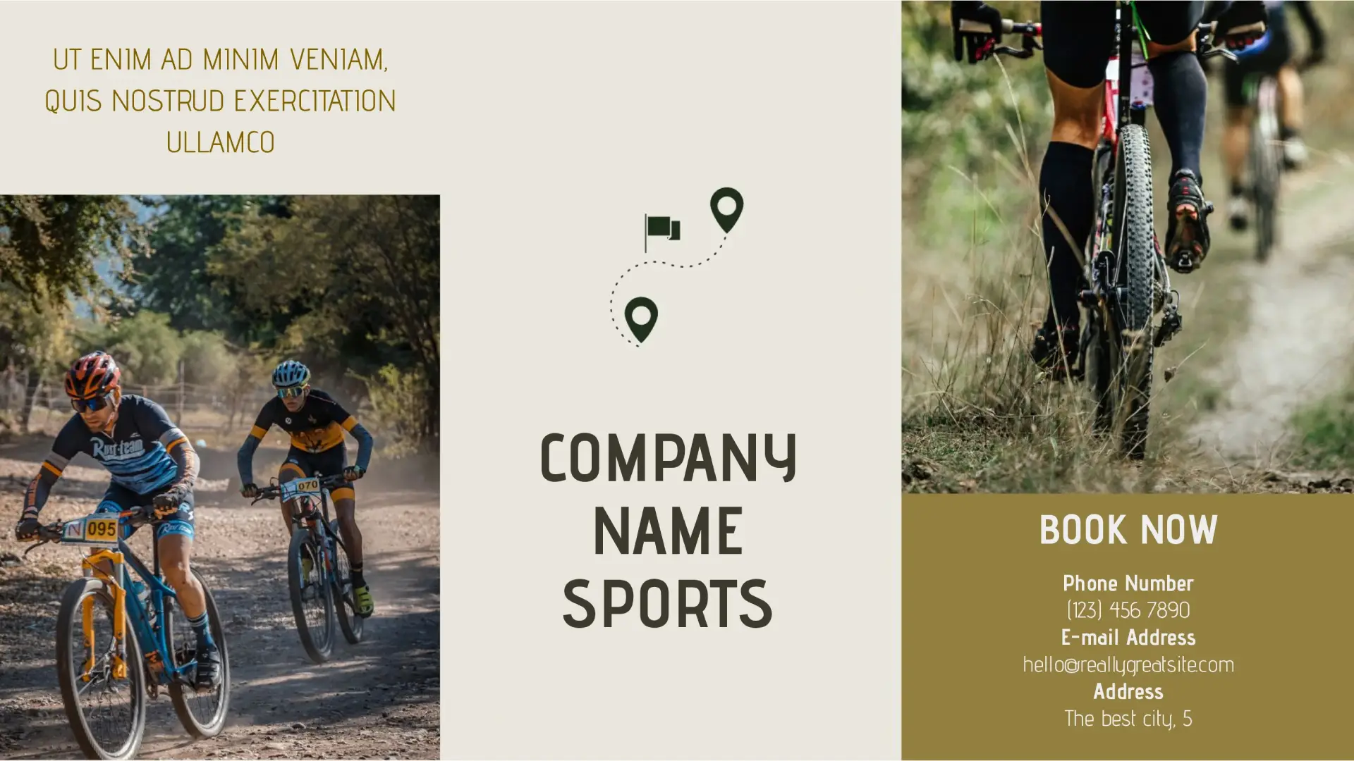 Free Brochure Sports Template preview, our pick of best Free Google Slides Leaflet Template for Sports