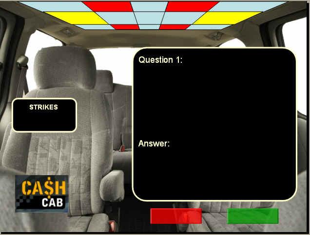 Preview of Cash Cab PowerPoint Game