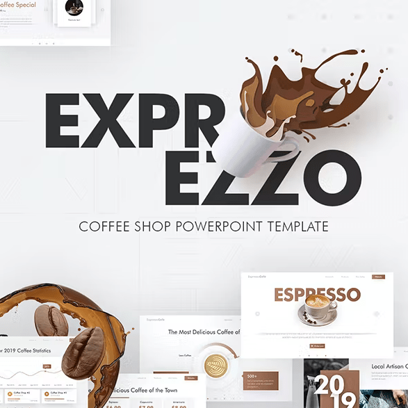 Preview of Exprezzo Cafe PowerPoint Template