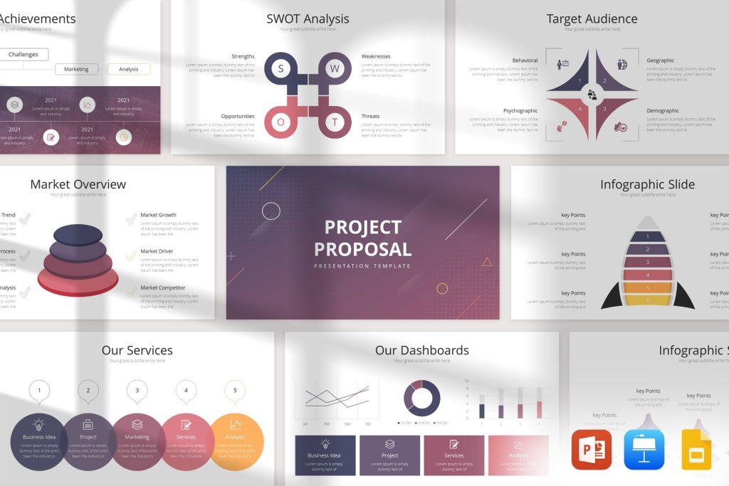 Preview of Minimal Project Proposal PowerPoint Template