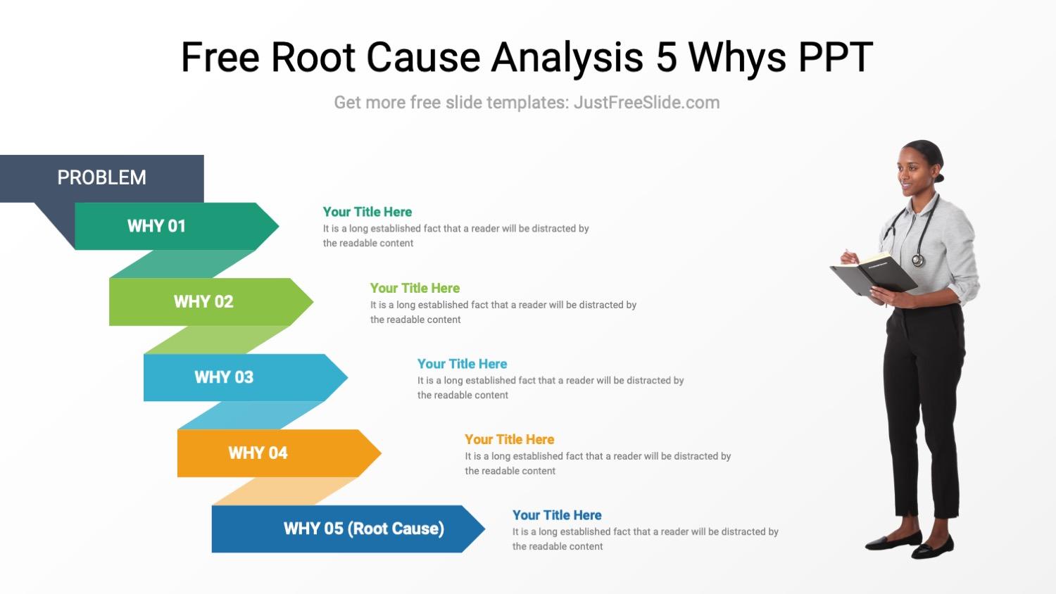 Root Cause Analysis 5 Whys PPT (6 Slides)