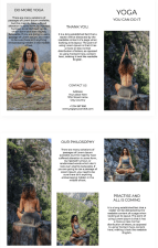 Trifold Yoga Leaflet
