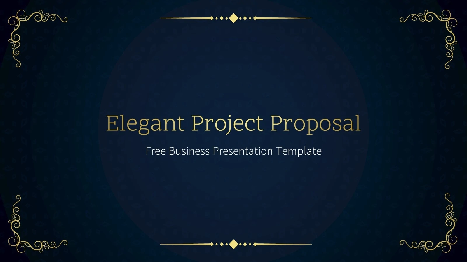 elegant project proposal presentation