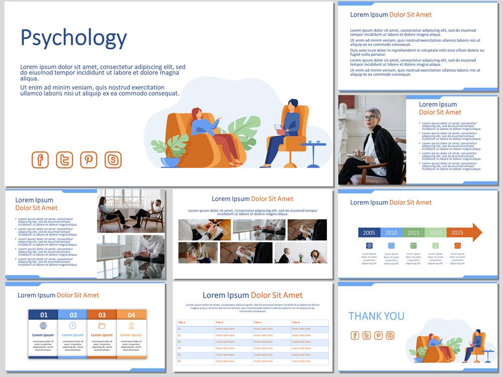 Preview of Psychology Free Presentation Template