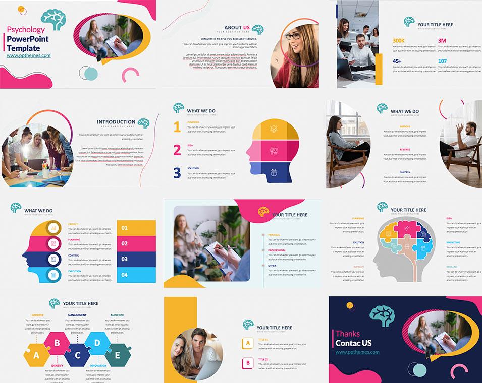 preview of Free Creative Psychology PowerPoint Template
