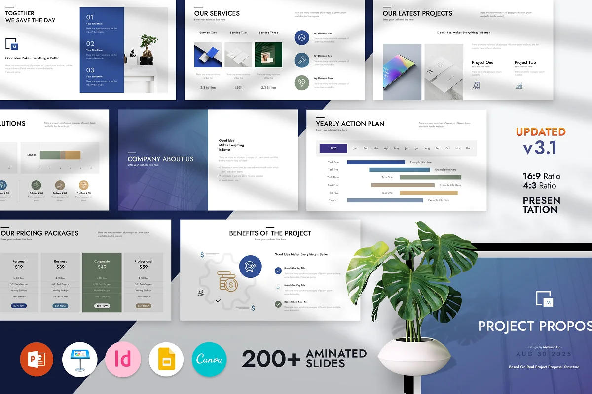 10 Project Proposal Presentation Templates for PowerPoint & Google