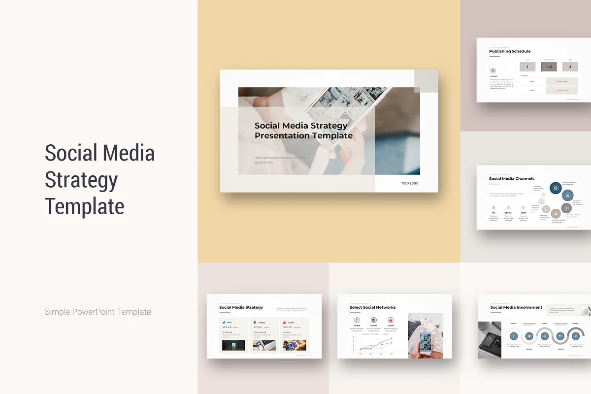Preview of Social Media Marketing PowerPoint Template