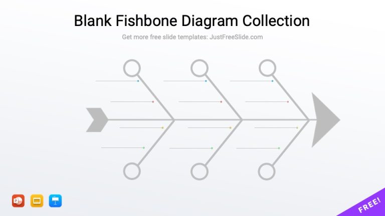 14 Free Blank Fishbone Diagram Collection (14 Pages) for PPT, Google Slides