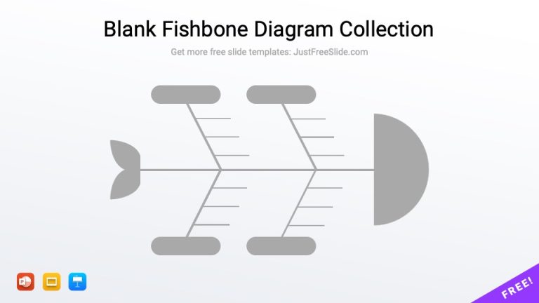 14 Free Blank Fishbone Diagram Collection (14 Pages) for PPT, Google Slides