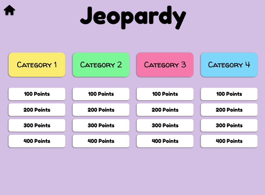 Complete No-Hassel Jeopardy Template
