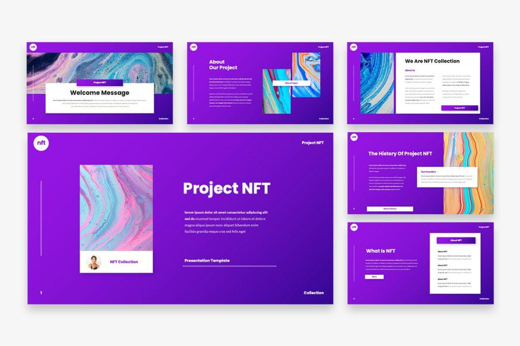 Creative NFT Projects PowerPoint Template