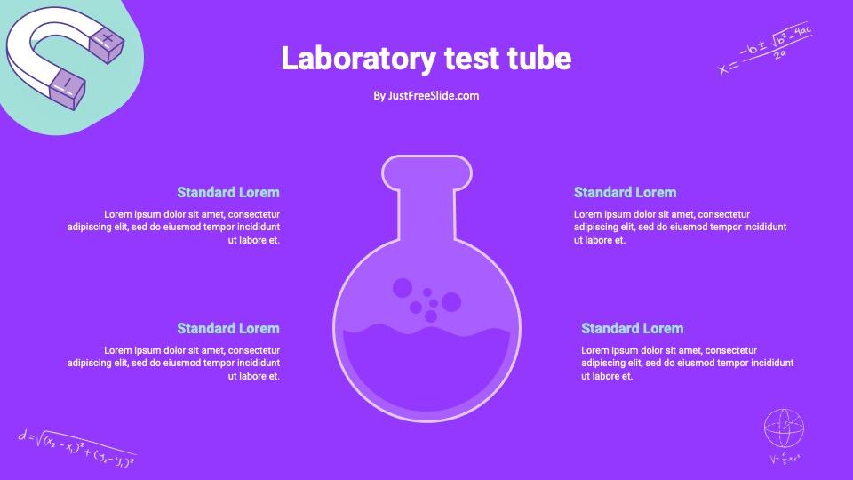 laboratory test tube powerpoint template