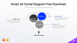 Smart art Funnel Diagram PowerPoint Template