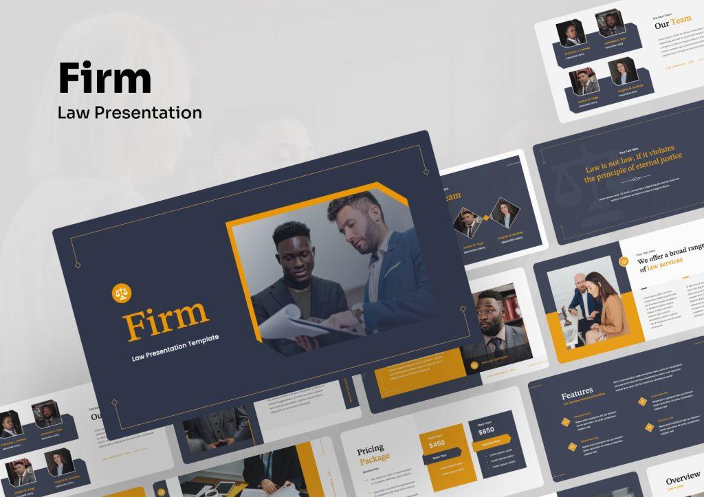 Preview of the Firm PowerPoint Template