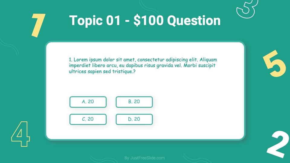 Jeopardy question slide