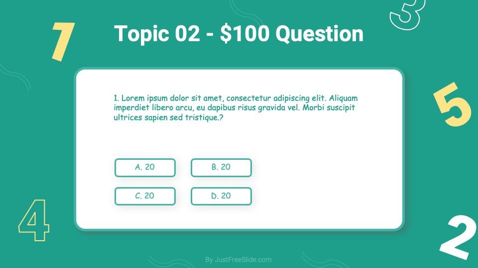 Jeopardy question slide 2