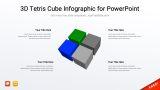 3D Tetris Cube Infographic for PowerPoint