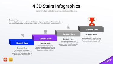 4 3D Stairs Infographic