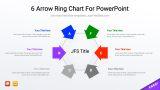 6 Arrow Ring Chart For PowerPoint