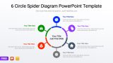 6 Circle Spider Diagram PowerPoint Template