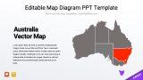 Australia Vector Map PPT template Free Download