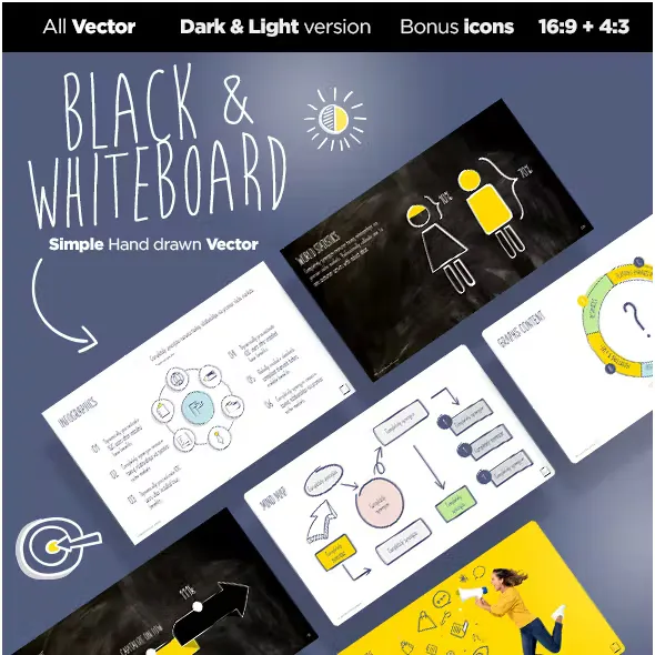 Blackboard Whiteboard PowerPoint Template