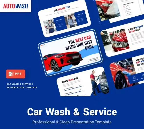 Car Wash Services Powerpoint Template